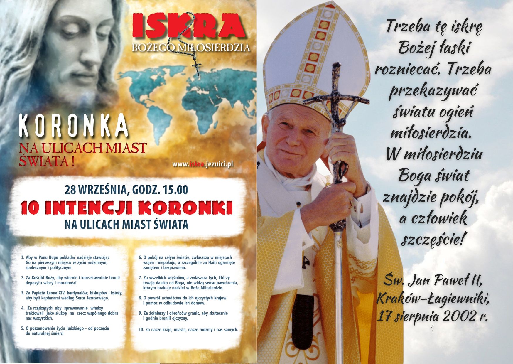 Koronka do Bożego Miłosierdzia na ulicach miast świata